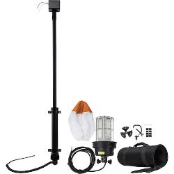 Buyers 1493143 100W 12V LED 360° Glare-Free Balloon Light Kit w/ 43"-61" Push-Up Light Pole - BUY 1493143