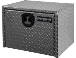 Buyers Products 1705100 18" x 18" x 24" Aluminum Underbody Toolbox with Aluminum Recessed Door and T-Handle Latch - BUY 1705100