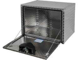 Buyers Products 1705100 18" x 18" x 24" Aluminum Underbody Toolbox with Aluminum Recessed Door and T-Handle Latch - BUY 1705100