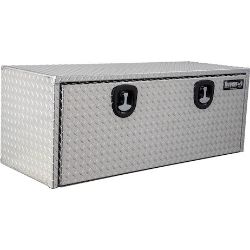 Buyers Products 1705110 18" x 18" x 48" Aluminum Underbody Toolbox with Aluminum Recessed Door and 2 T-Handle Latches - BUY 1705110