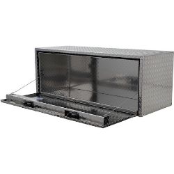 Buyers Products 1705110 18" x 18" x 48" Aluminum Underbody Toolbox with Aluminum Recessed Door and 2 T-Handle Latches - BUY 1705110