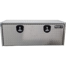 Buyers Products 1705110 18" x 18" x 48" Aluminum Underbody Toolbox with Aluminum Recessed Door and 2 T-Handle Latches - BUY 1705110