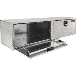 Buyers Products 1705113 18" x 18" x 72" Diamond Tread Aluminum Underbody Truck Box - BUY 1705113