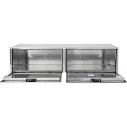 Buyers Products 1705113 18" x 18" x 72" Diamond Tread Aluminum Underbody Truck Box - BUY 1705113