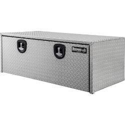 Buyers Products 1705120 18" x 24" x 48" Aluminum Underbody Toolbox with Aluminum Recessed Door and 2 T-Handle Latches - BUY 1705120