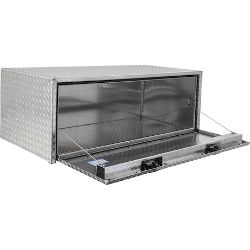 Buyers Products 1705120 18" x 24" x 48" Aluminum Underbody Toolbox with Aluminum Recessed Door and 2 T-Handle Latches - BUY 1705120