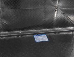 Buyers Products 1705133 24" x 24" x 30" Aluminum Underbody Toolbox with Aluminum Recessed Door and T-Handle Latch - BUY 1705133