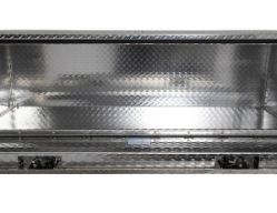Buyers Products 1705140 24" x 24" x 48" Aluminum Underbody Toolbox with Aluminum Recessed Door and 2 T-Handle Latches - BUY 1705140