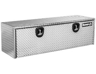Buyers Products 1705147 24" x 24" x 72" Aluminum Underbody Toolbox with Aluminum Recessed Door and 2 T-Handle Latches 
