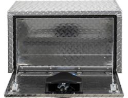 Buyers Products 1705148 14" x 12" x 16" Aluminum Underbody Toolbox with Aluminum Recessed Door and T-Handle Latch - BUY 1705148