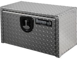 Buyers Products 1705149 14" x 12" x 18" Aluminum Underbody Toolbox with Aluminum Recessed Door and T-Handle Latch - BUY 1705149