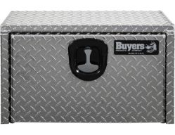 Buyers Products 1705150 14" x 12" x 24" Aluminum Underbody Toolbox with Aluminum Recessed Door and T-Handle Latch - BUY 1705150