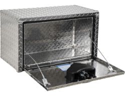 Buyers Products 1705150 14" x 12" x 24" Aluminum Underbody Toolbox with Aluminum Recessed Door and T-Handle Latch - BUY 1705150