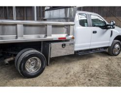 Buyers Products 1705160 14" x 16" x 24" Aluminum Underbody Toolbox with Aluminum Recessed Door and T-Handle Latch - BUY 1705160