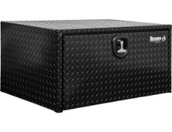 Buyers Products 1725145 24" x 24" x 60" Black Powder Coated Aluminum Underbody Toolbox 