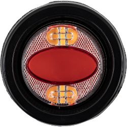 Buyers Products 5622001 2" Amber/Red Marker Strobe Combo Light 