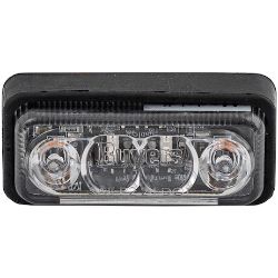 Buyers Products 5622011 2 Inch Rectangular Combination Marker-Strobe Light - Red/Amber - BUY 5622011