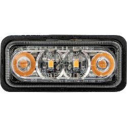 Buyers Products 5622012 2 Inch Rectangular Marker Strobe Combo Light - Amber/Amber 
