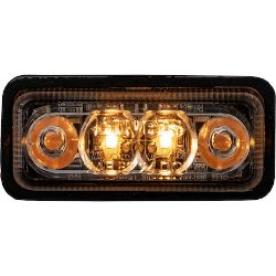 Buyers Products 5622012 2 Inch Rectangular Marker Strobe Combo Light - Amber/Amber - BUY 5622012