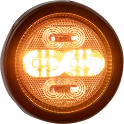 Buyers Products 5622111 2 Inch Class 1 Marker Strobe Combo Light - Red Marker/Amber Strobe - BUY 5622111