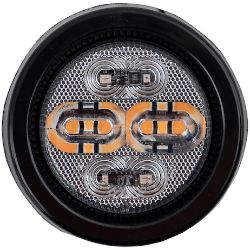 Buyers Products 5622112 2-Inch Class 1 Marker Strobe Combo Light - Amber/Amber 