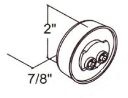 Buyers Products 5622202 2" Round Amber 4 LED Marker/Clearance Light w/ Grommet & Plug - BUY 5622202