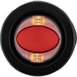 Buyers Products 5622501 2.5" Marker Strobe Combo Light - Red Marker/Amber Strobe - BUY 5622501