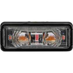 Buyers Products 5622751 2.75-Inch Rectangular Marker Strobe Amber/Red Combo Light 