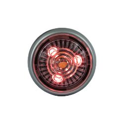Buyers Products 5623410 1 Inch Round Combination Marker-Strobe - Red Marker/Amber Strobe - BUY 5623410
