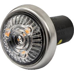 Buyers Products 5623410 1 Inch Round Combination Marker-Strobe - Red Marker/Amber Strobe - BUY 5623410