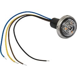 Buyers Products 5623420 1 Inch Round Combination Marker-Strobe - Amber/Amber - BUY 5623420