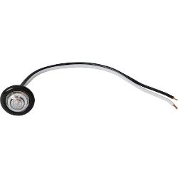 Buyers Products 5623434 .75 Inch Round Marker Clearance Lights - 1 Red Led W/ Clear Lens W/ Stripped Leads - BUY 5623434