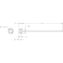 Buyers Products 5623444 .75 Inch Round Marker Clearance Lights - 1 Amber Led W/ Clear Lens - BUY 5623444