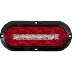 Buyers Products 5626133 6 Inch Red Oval LED Stop/Turn/Tail Surface Mount Light Kit with 14 LEDs - BUY 5626133