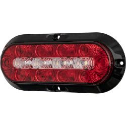 Buyers Products 5626133 6 Inch Red Oval LED Stop/Turn/Tail Surface Mount Light Kit with 14 LEDs - BUY 5626133