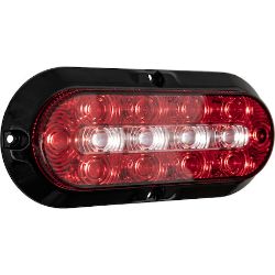 Buyers Products 5626133 6 Inch Red Oval LED Stop/Turn/Tail Surface Mount Light Kit with 14 LEDs - BUY 5626133