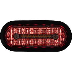 Buyers Products 5626414 6 Inch Combination LED Stop/Turn/Tail, Backup & Strobe Light with 17 LEDs, Amber/Green, Not Heated - BUY 5626414