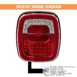 Buyers Products 5626782 Low Profile Combination Rear LED Light with Strobe - BUY 5626782