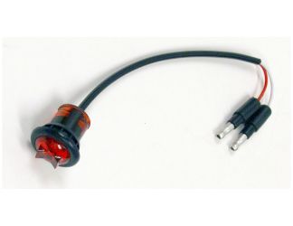 Buyers Products 5627511 0.75" 12V Red Round Marker Clearance Light, 1 LED 