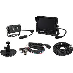 Buyers Products 8883550 Fleet Series Rear Observation System with Heated Night Vision Camera, Quad Screen View, and DVR 