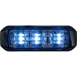 Buyers Products 8890928 3-1/2 Inch Wide Angle Tri-Color LED Strobe Light, Amber/Blue/Clear - BUY 8890928
