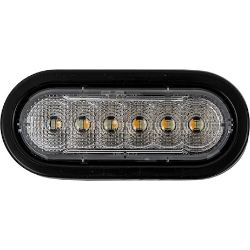 Buyers Products SL60AG 6 Inch LED Oval Strobe Light with 12 LEDs, Amber/Green, Not Heated - BUY SL60AG