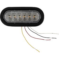 Buyers Products SL60AG 6 Inch LED Oval Strobe Light with 12 LEDs, Amber/Green, Not Heated - BUY SL60AG