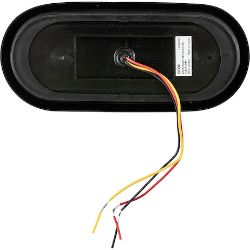 Buyers Products SL62RB 6" LED Oval Strobe Light w/ Red/Blue LED's and Clear Lens - BUY SL62RB
