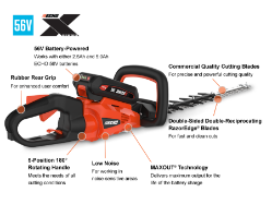 ECHO DHC-2200R1 56V 22" Hedge Trimmer w/ Battery & Charger - ECH DHC-2200R1