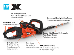 ECHO DHC-2800R1 56V 28" Hedge Trimmer w/ Battery & Charger - ECH DHC-2800R1