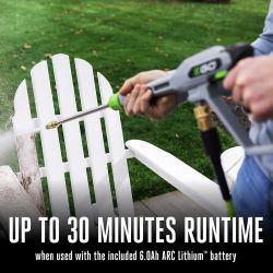 EGO HPW2105 2100 PSI 56V Compact Pressure Washer w/ 6.0Ah Battery & 320W Charger - EGO HPW2105