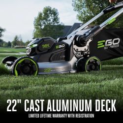 EGO LM2200SP 22" 56V Select Cut Aluminum Deck Self-Propelled Cordless Lawn Mower (Tool Only – No Battery or Charger) - EGO LM2200SP
