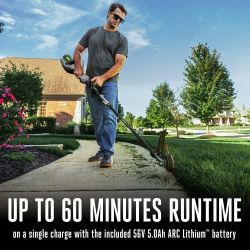 EGO MST1704 17" POWER+ Multi-Head String Trimmer Kit w/ Line IQ (w/ 5.0Ah Battery & Charger) - EGO MST1704