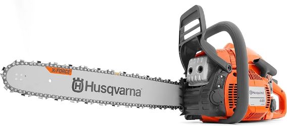 Husqvarna 970613028 445 50.2cc Gas Engine Chainsaw w/ 18" Bar 